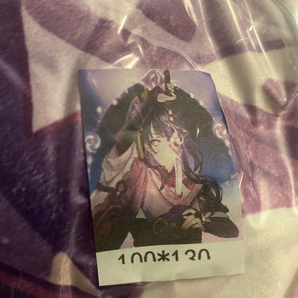 Purple Anime Throw Blanket
